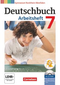 Produktbild: Deutschbuch Gymnasium - Nordrhein-Westfalen - 2013 - 7. Klasse - Arbeitsheft mit L&ouml;sungen und &Uuml;bungs-CD-ROM