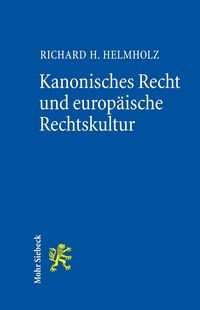 Produktbild: Kanonisches Recht und europ&auml;ische Rechtskultur