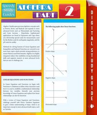 Produktbild: Algebra Part 2 (Speedy Study Guides)