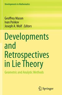 Produktbild: Developments and Retrospectives in Lie Theory