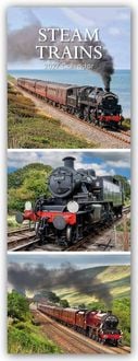 Produktbild: Steam Trains &ndash; Dampflokomotiven &ndash; Slimline-Kalender 2027