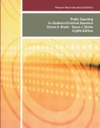 Produktbild: Public Speaking: Pearson New International Edition