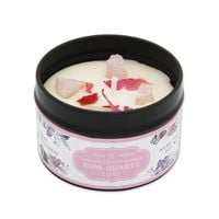 Produktbild: Rosenquarz Edelstein Kerze, J374-03