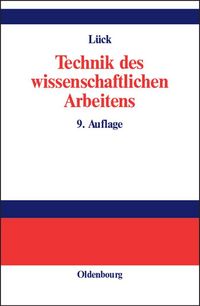 Produktbild: Technik des wissenschaftlichen Arbeitens