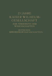 Produktbild: 25 Jahre Kaiser Wilhelm-Gesellschaft