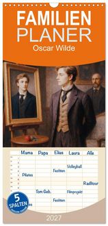 Produktbild: Familienplaner 2027 - Oscar Wilde mit 5 Spalten (Wandkalender, 21 x 45 cm) CALVENDO