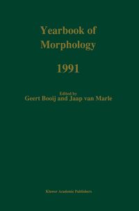Produktbild: Yearbook of Morphology 1991