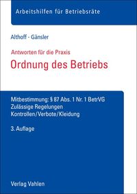 Produktbild: Ordnung des Betriebs