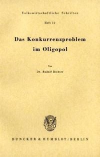 Produktbild: Richter, R: Konkurrenzproblem