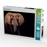 Produktbild: CALVENDO Puzzle Afrikanischer Elefant | 1000 Teile Lege-Gr&ouml;&szlig;e 64x48cm Foto-Puzzle f&uuml;r gl&uuml;ckliche Stunden