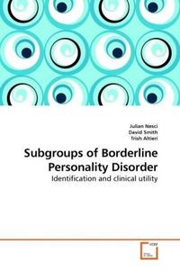 Produktbild: Nesci, J: Subgroups of Borderline Personality Disorder