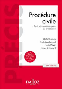 Produktbild: Procedure Civile; Droit Interne Et Droit De L Union Europeenne 34e
