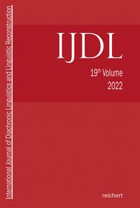 Produktbild: International Journal of Diachronic Linguistics and Linguistic Reconstruction