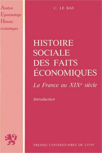 Produktbild: Histoire Sociale des Faits Economiques
