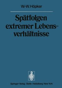 Produktbild: Sp&auml;tfolgen extremer Lebensverh&auml;ltnisse