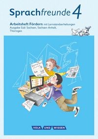 Produktbild: Sprachfreunde 4. Schuljahr - Ausgabe Süd (Sachsen, Sachsen-Anhalt, Thüringen) - Arbeitsheft Fördern