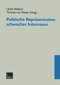 Produktbild: Politische Repr&auml;sentation schwacher Interessen