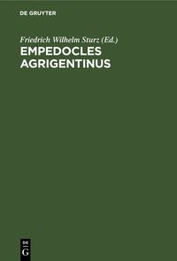 Produktbild: Empedocles Agrigentinus