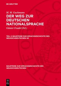 Produktbild: Der Weg zur deutschen Nationalsprache. Teil 2