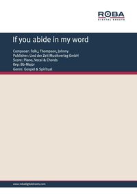 Produktbild: If you abide in my word
