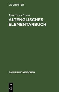 Produktbild: Altenglisches Elementarbuch