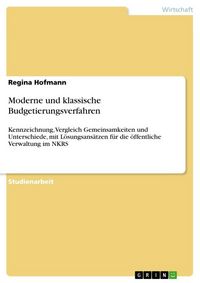 Produktbild: Moderne und klassische Budgetierungsverfahren
