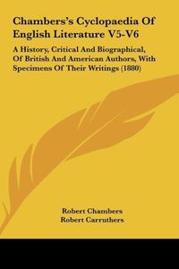Produktbild: Chambers's Cyclopaedia Of English Literature V5-V6