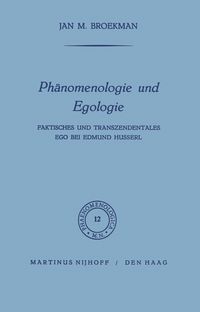 Produktbild: Ph&auml;nomenologie und Egologie