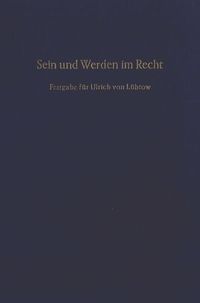 Produktbild: Sein und Werden im Recht.