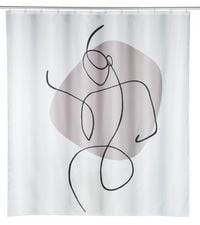 Produktbild: Duschvorhang Mod. Ladyline, 180 x 200 cm, Textil (100 % recyceltes Polyester)