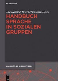 Produktbild: Handbuch Sprache in sozialen Gruppen