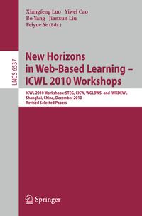 Produktbild: New Horizons in Web Based Learning -- ICWL 2010 Workshops
