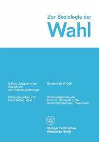 Produktbild: Zur Soziologie der Wahl