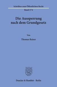 Produktbild: Die Aussperrung nach dem Grundgesetz.