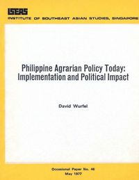 Produktbild: Philippine Agrarian Policy Today