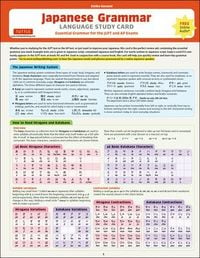 Produktbild: Japanese Grammar Language Study Card