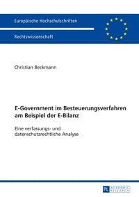 Produktbild: E-Government im Besteuerungsverfahren am Beispiel der E-Bilanz