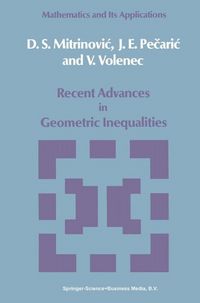 Produktbild: Recent Advances in Geometric Inequalities