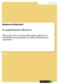 Produktbild: Is segmentation effective?