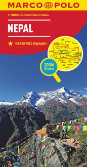 MARCO POLO Kontinentalkarte Nepal 1:750.000 