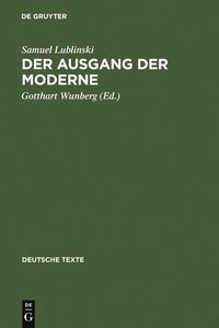 Produktbild: Der Ausgang der Moderne