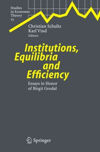Produktbild: Institutions, Equilibria and Efficiency