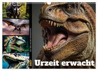 Produktbild: Urzeit erwacht - Ein Jahr mit den Dinosauriern (Wandkalender 2027 DIN A3 quer), CALVENDO Monatskalender