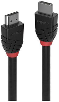 Produktbild: LINDY HDMI Anschlusskabel HDMI-A Stecker 2.00 m Schwarz 36772 8K UHD HDMI-Kabel