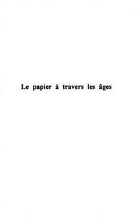 Produktbild: Papier a travers les ages