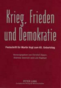 Produktbild: Krieg, Frieden und Demokratie
