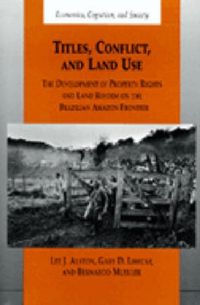 Produktbild: Alston, L: Titles, Conflict and Land Use