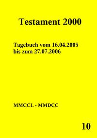 Produktbild: Testament 2000 Band 10