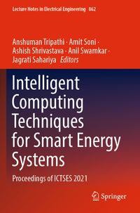 Produktbild: Intelligent Computing Techniques for Smart Energy Systems