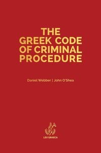 Produktbild: The Greek Code of Criminal Procedure
